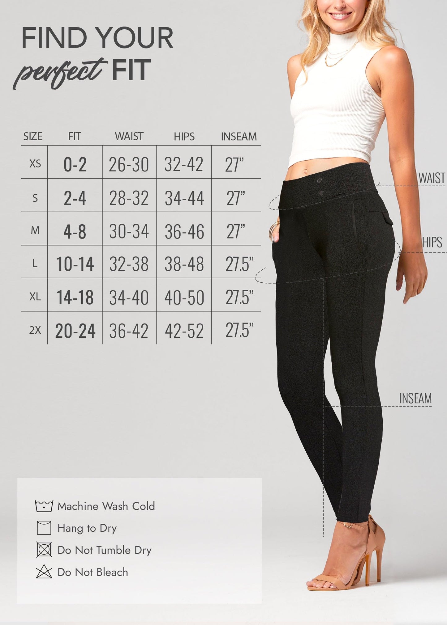 Conceited Dress Pants Women - Stretchy - Tummy Control - All Day Comfort Wear to Work - Womens Pants in Regular and Plus Size