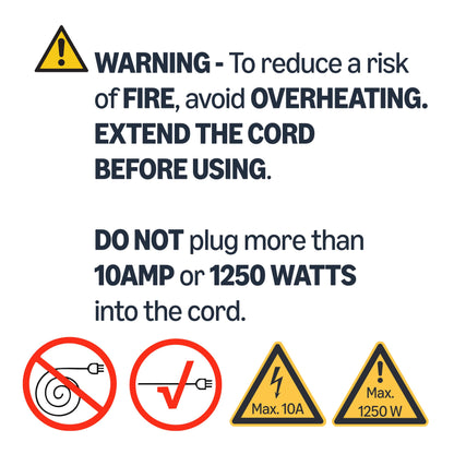 3-Prong Vinyl Indoor/Outdoor Extension Cord – 13A, 125V