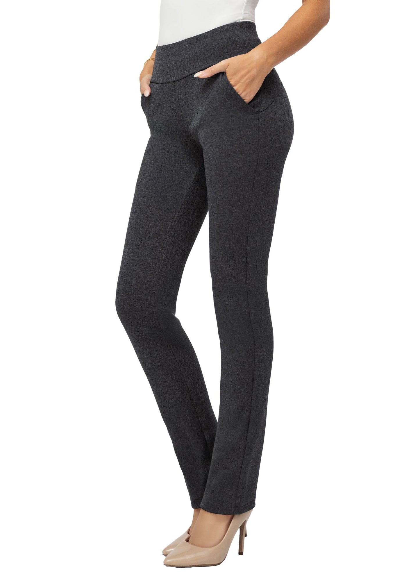 Pantalon habillé Conceited pour femme - Extensible - Contrôle du ventre - Confort toute la journée - Pantalon pour femme en taille standard et grande