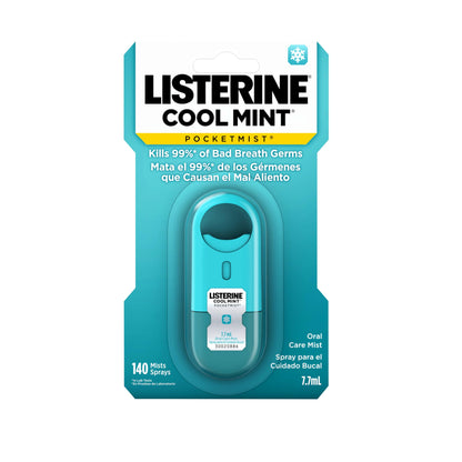 Listerine Freshburst Pocketmist Breath Spray – Sugar-Free, Non-Aerosol, Spearmint, 6-Pack