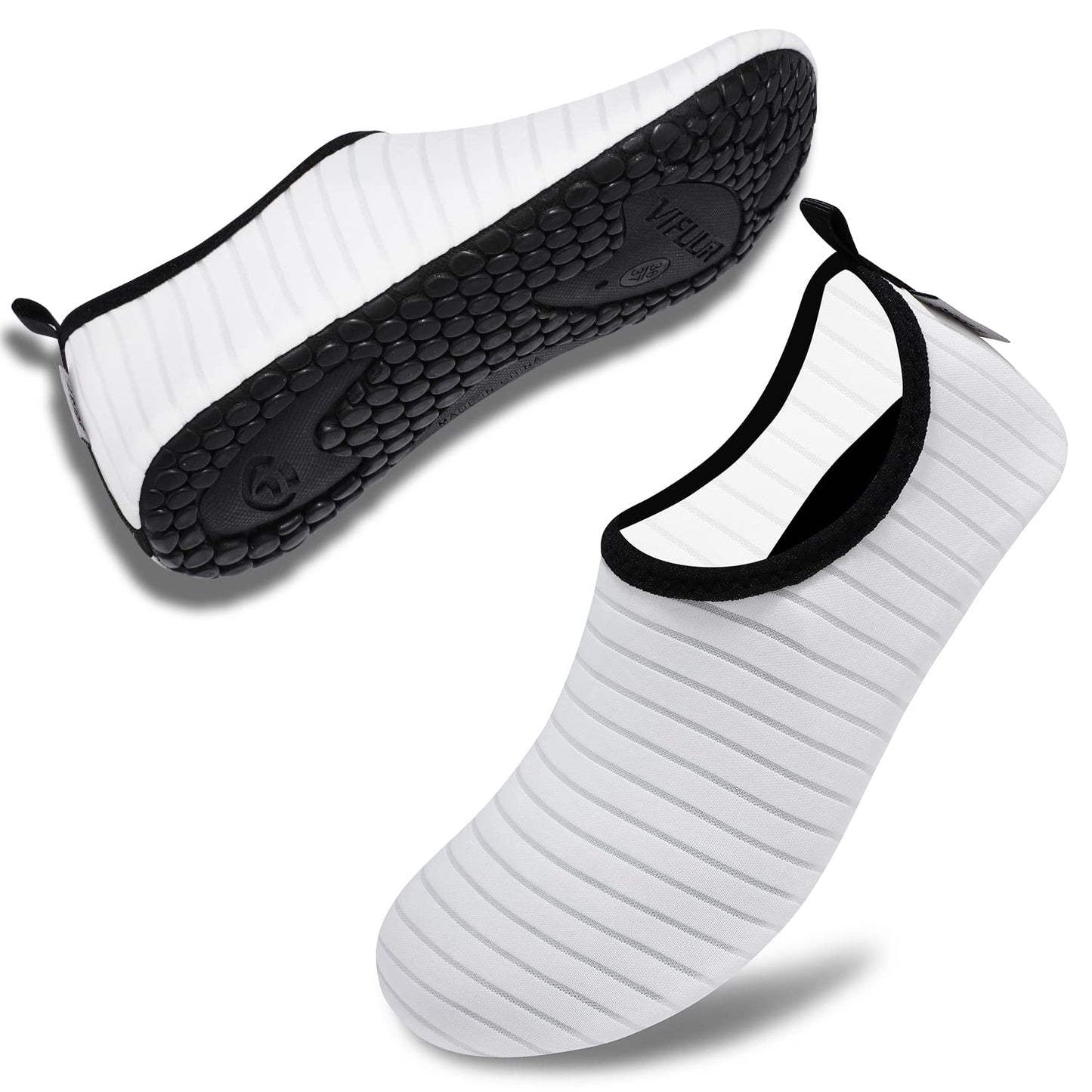 VIFUUR Wassersportschuhe Barfuß Schnelltrocknende Aqua-Yoga-Socken Slip-on für Männer Frauen