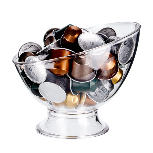 MOLFUJ Coffee Pods Holder Plastic, Coffee Pod Storage Compatible with Nespresso Vertuo Pods, Small K Cup Holder Coffee Pod Organizer for Keurig Kcup Storage (1)