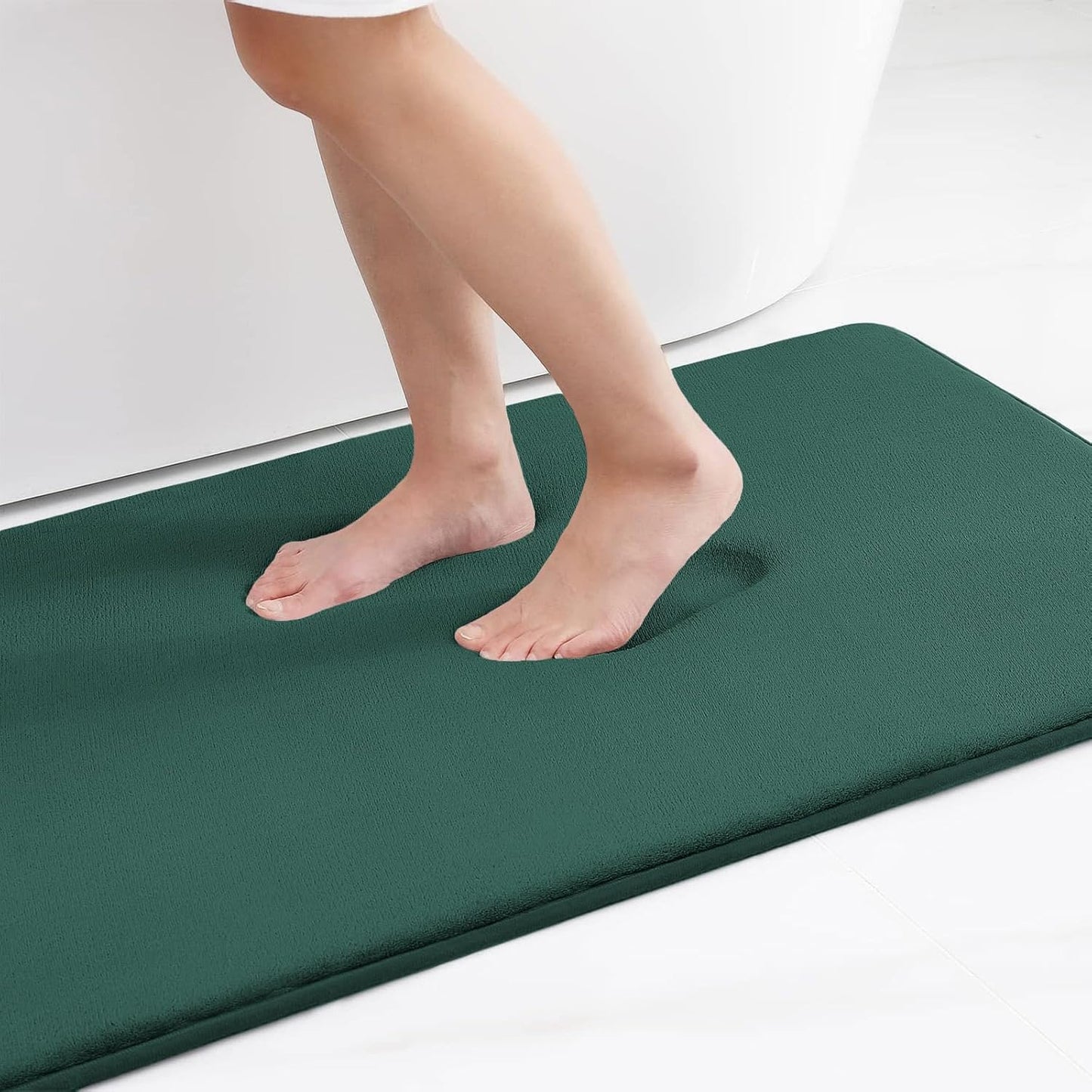 Smiry Memory Foam Bath Mat – Ultra Soft, Absorbent, Non-Slip Rug for Bathroom
