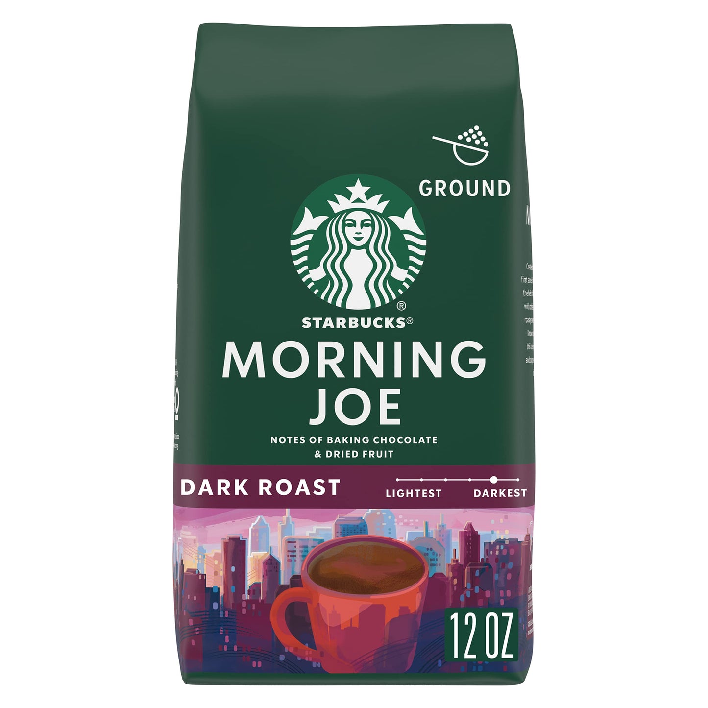 Café moulu Starbucks, café torréfié foncé, torréfaction française, 100 % arabica, 1 sac (28 oz) 