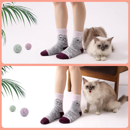 5 Pairs Fuzzy Soft Cozy Comfortable Socks for Women, Casual Sleep Comfy Socks, Perfect Warm Winter Gifts for Women