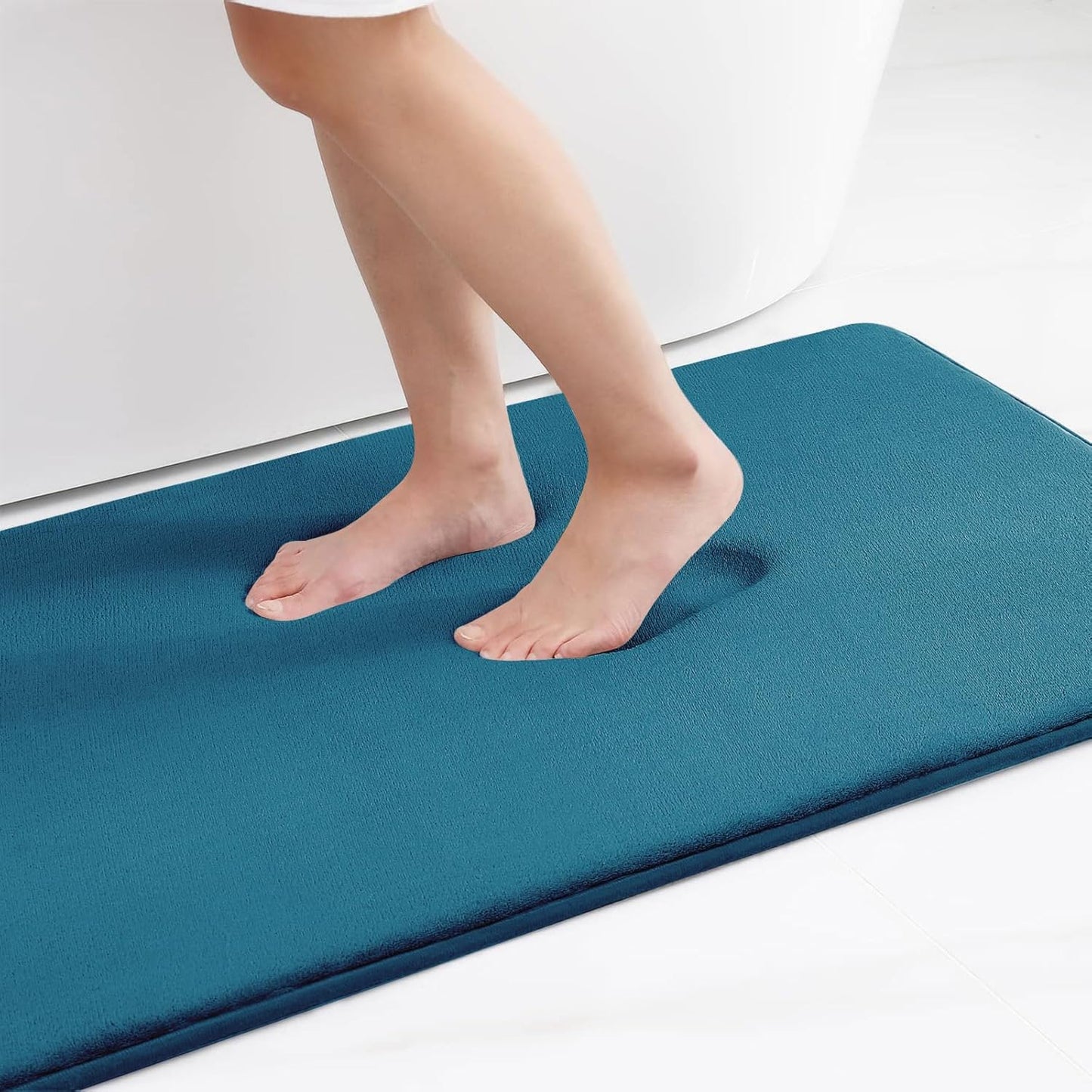 Smiry Memory Foam Bath Mat – Ultra Soft, Absorbent, Non-Slip Rug for Bathroom