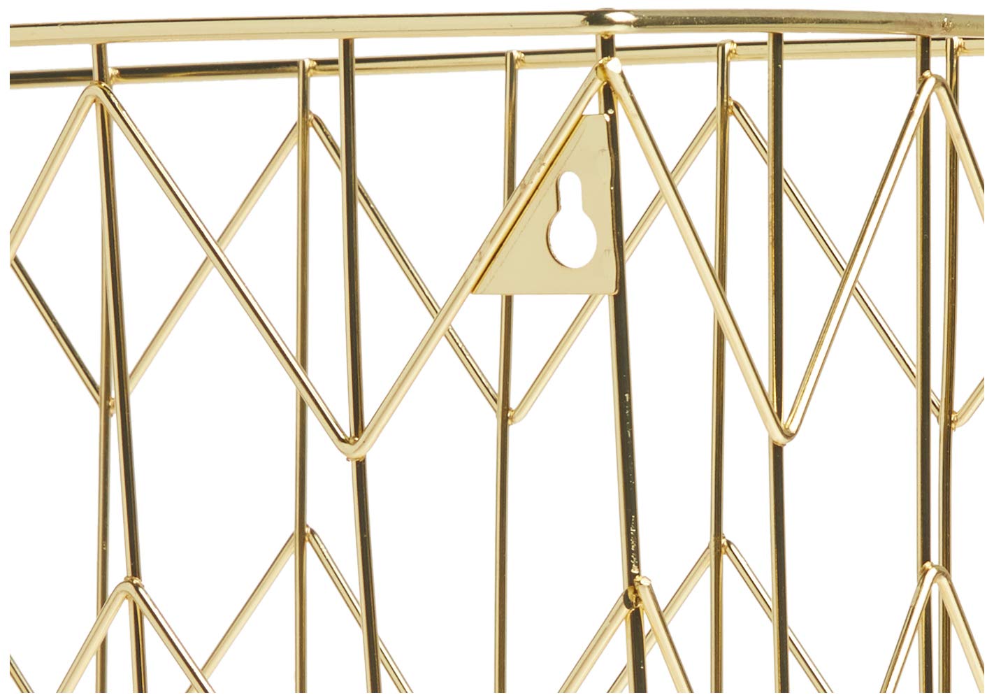 U Brands Hanging File Desk Organizer, Wire Metal, Gold - 894U02-06