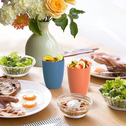Homienly Wheat Straw Cups – Reusable, Unbreakable, Tumblers, Stackable & Dishwasher Safe