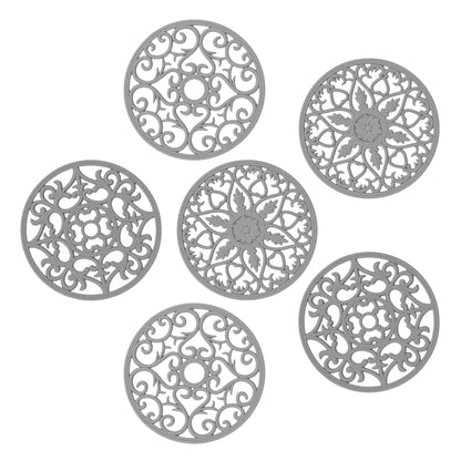 Smithcraft Silicone Trivet Mats – Set of 6 Heat-Resistant Pads for Hot Dishes, Pots & Pans