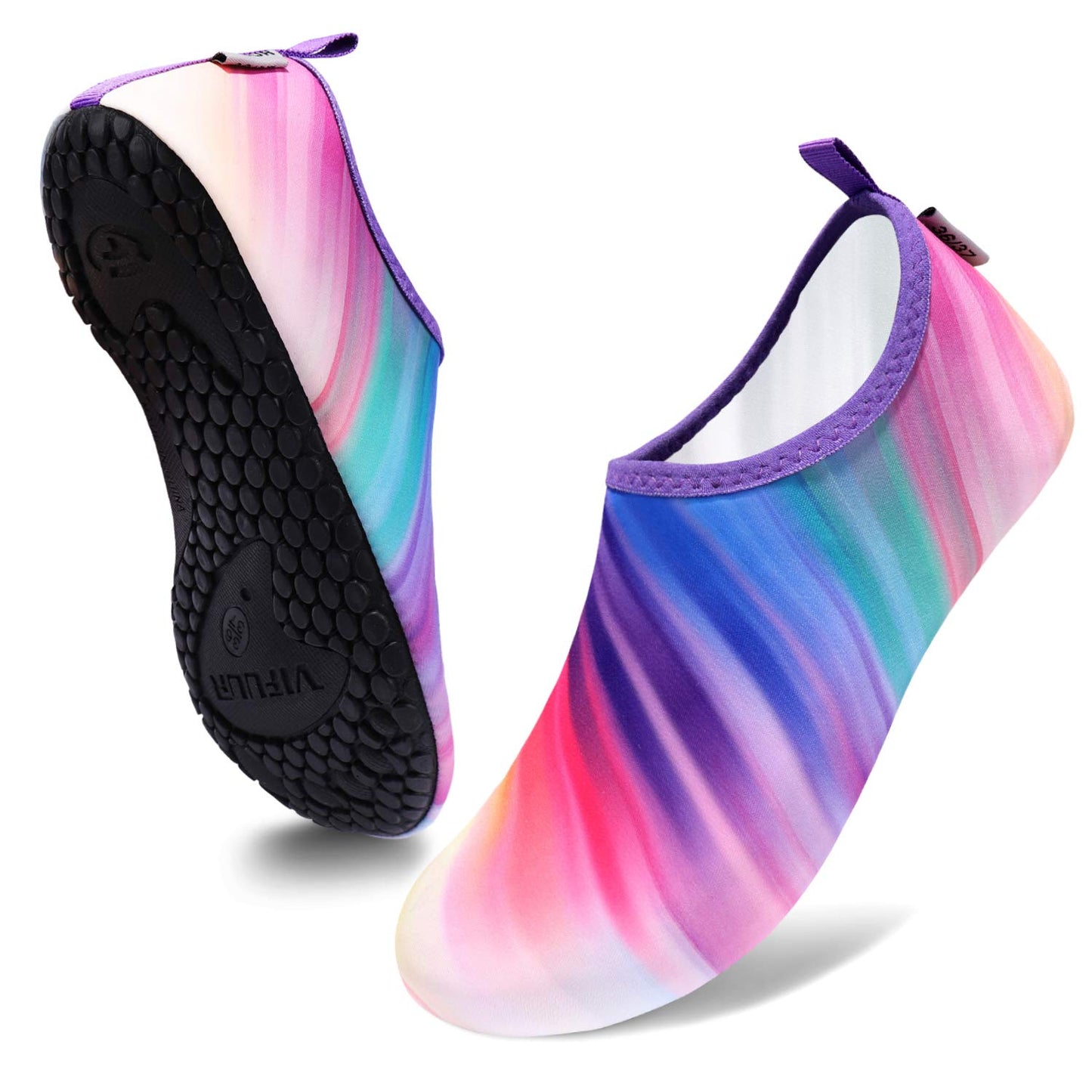 VIFUUR Wassersportschuhe Barfuß Schnelltrocknende Aqua-Yoga-Socken Slip-on für Männer Frauen