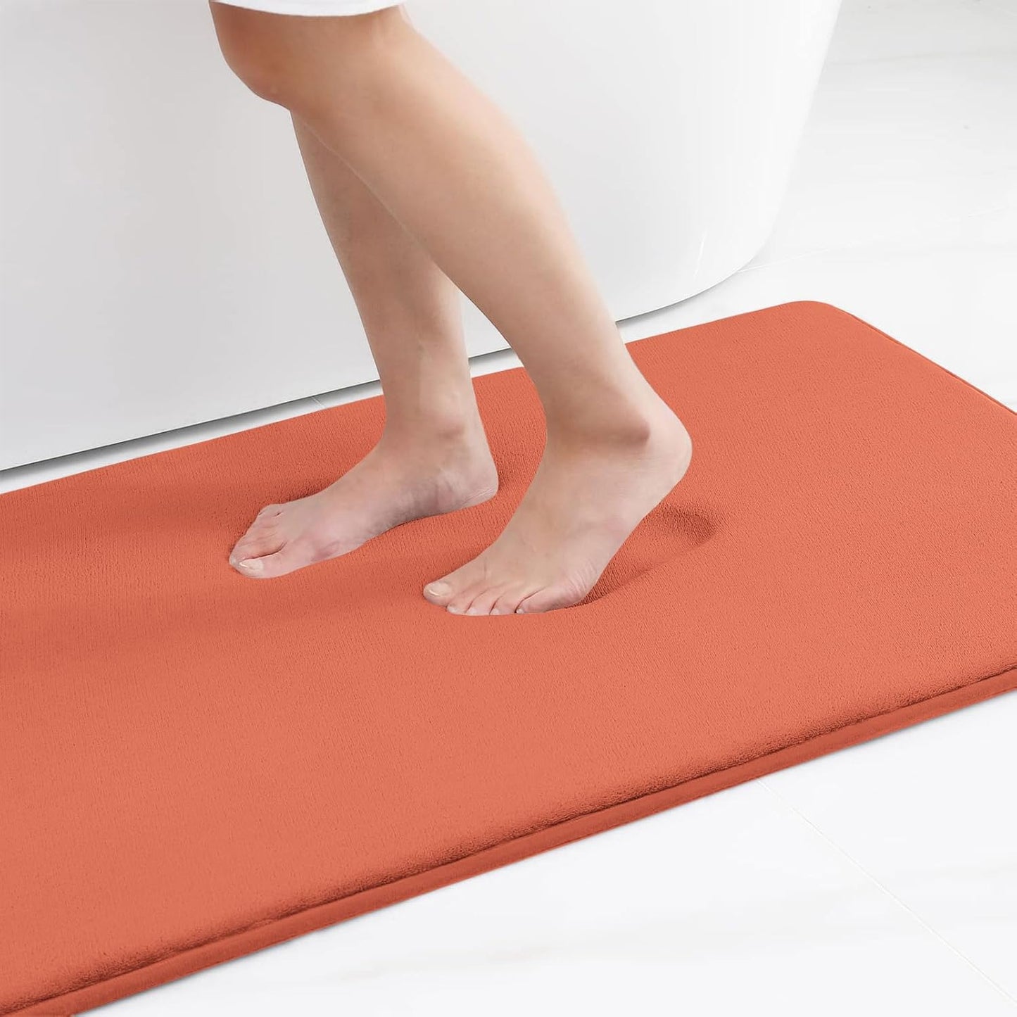Smiry Memory Foam Bath Mat – Ultra Soft, Absorbent, Non-Slip Rug for Bathroom