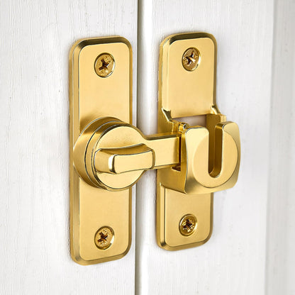 Enhanced Security Flip Latch Lock, Heavy-Duty Sliding & Swing Door Latch