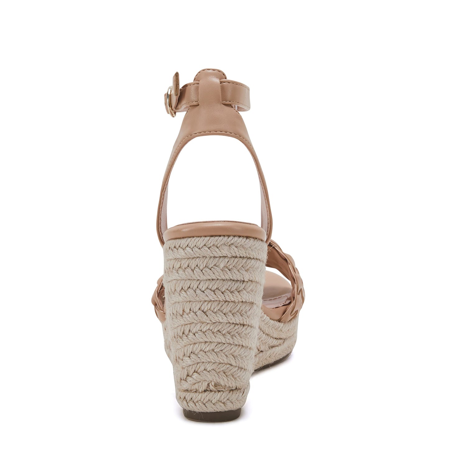 Coutgo Damen Plateau Keilsandalen Knöchelriemen Geflochtene Espadrille Schuhe