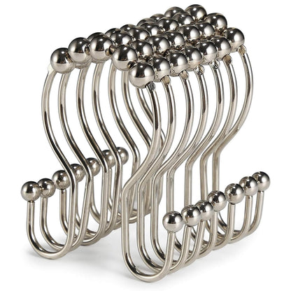 2-Pack Shower Curtain Hooks –12-Piece Each