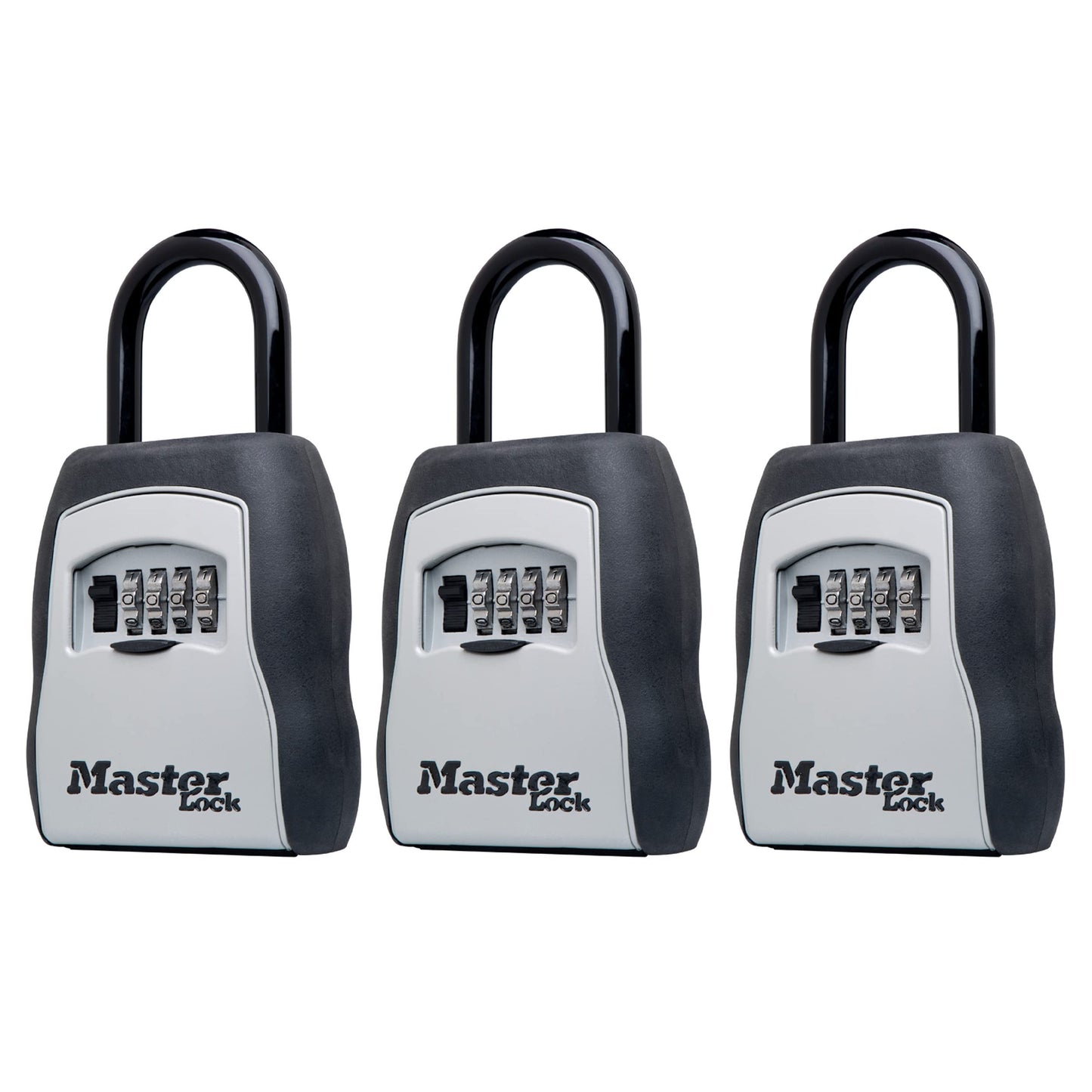 Master Lock Key Lock Box, Outdoor Lock Box for House Keys, Key Safe with Combination Lock, 5 Key Capacity, 5400EC, Black