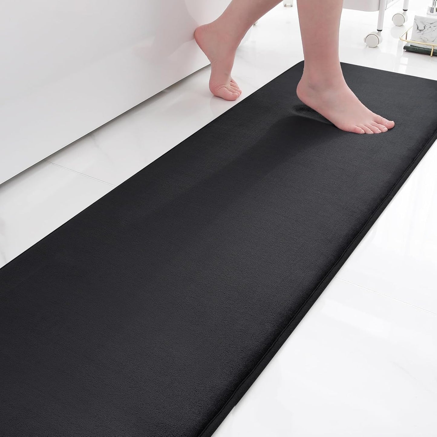 Smiry Memory Foam Bath Mat – Ultra Soft, Absorbent, Non-Slip Rug for Bathroom