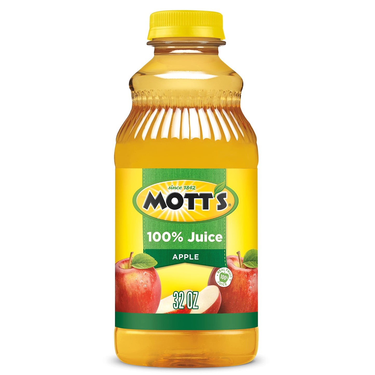 Mott's 100 % Original Apfelsaft, 8-fl-oz-Flaschen, 24 Stück (4 Packungen mit 6 Stück), 2 Portionen Obst, 100 % Fruchtsaft, glutenfrei, koffeinfrei, koscher, enthält keine künstlichen Farbstoffe oder Süßstoffe 