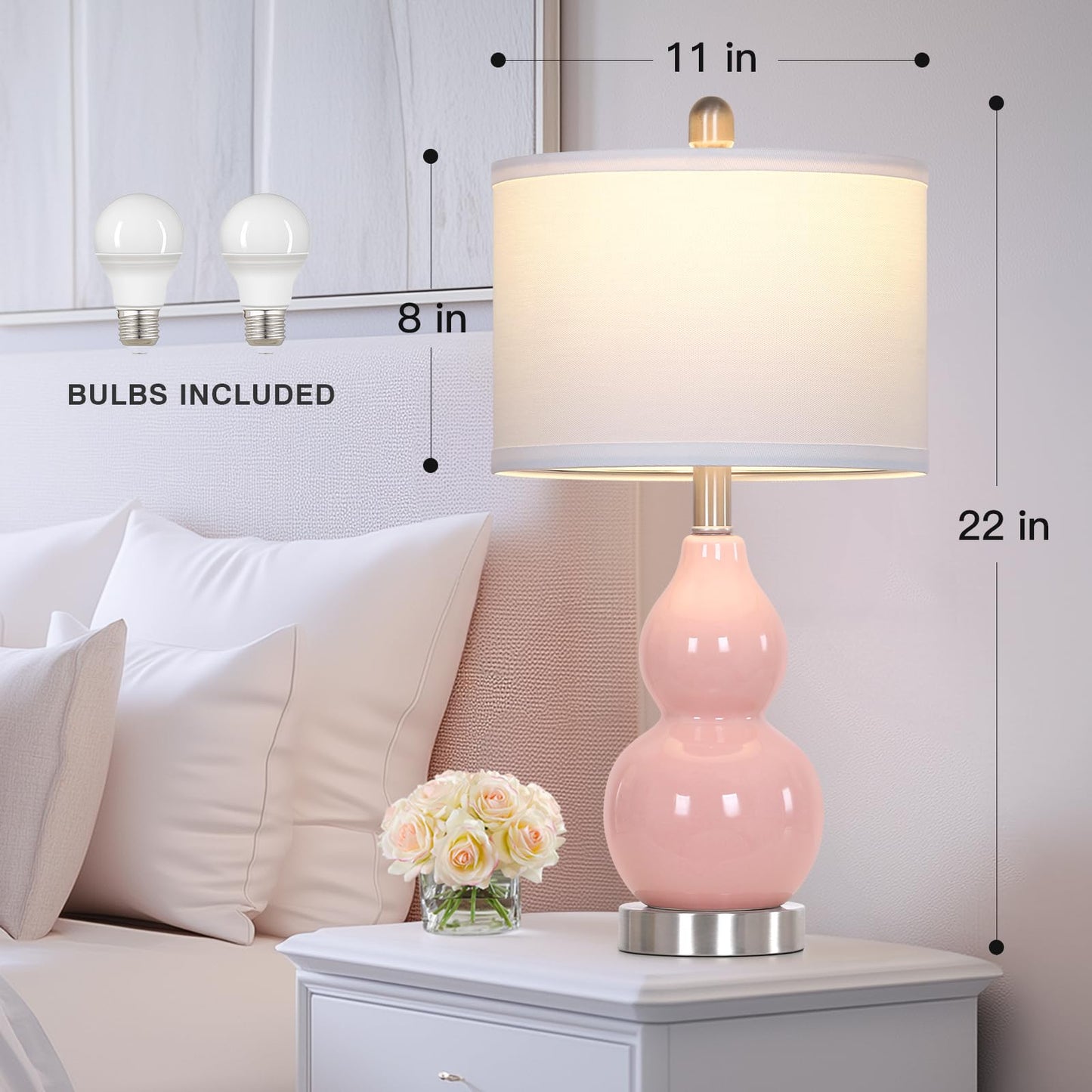 Rinweey Modern Ceramic Table Lamps