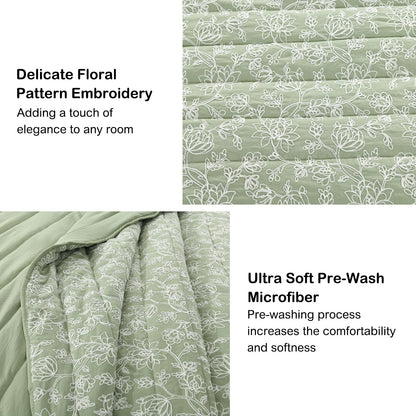 Multiple Colors & Sizes (Twin, Full/Queen, King) – Lightweight 3-Piece Microfiber Bedding