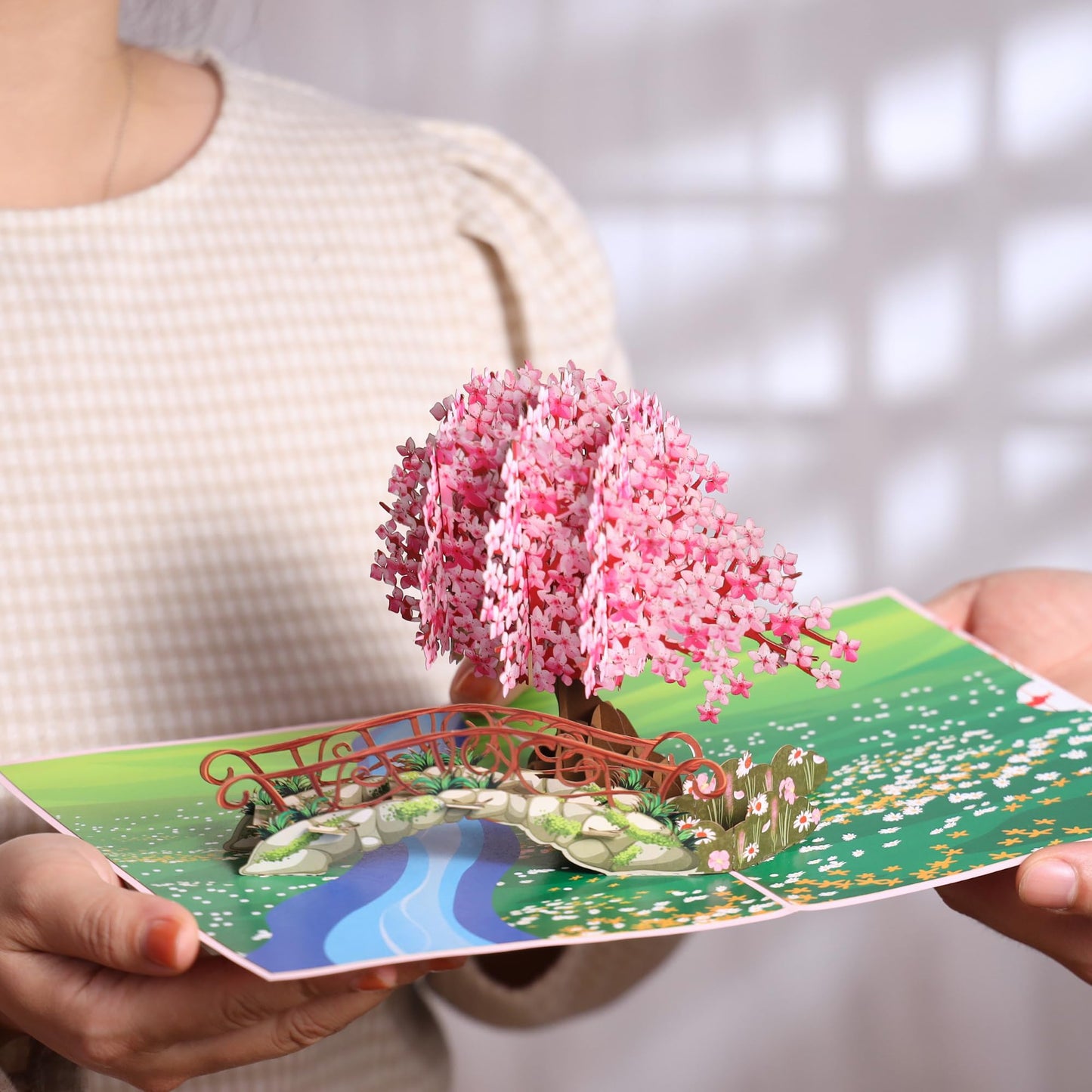 Pop Up Anniversary Card, 3D Cards 6x8 inch