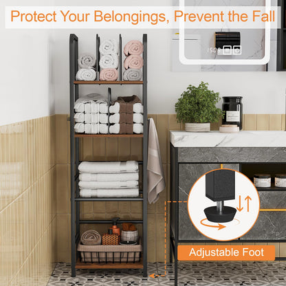 Freestanding Towel Rack – 3-Tier & 4-Tier Modern Metal Bathroom Storage