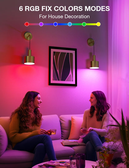 Rechargeable Battery Wall Sconce – 9-Color Dimmable Wireless Light