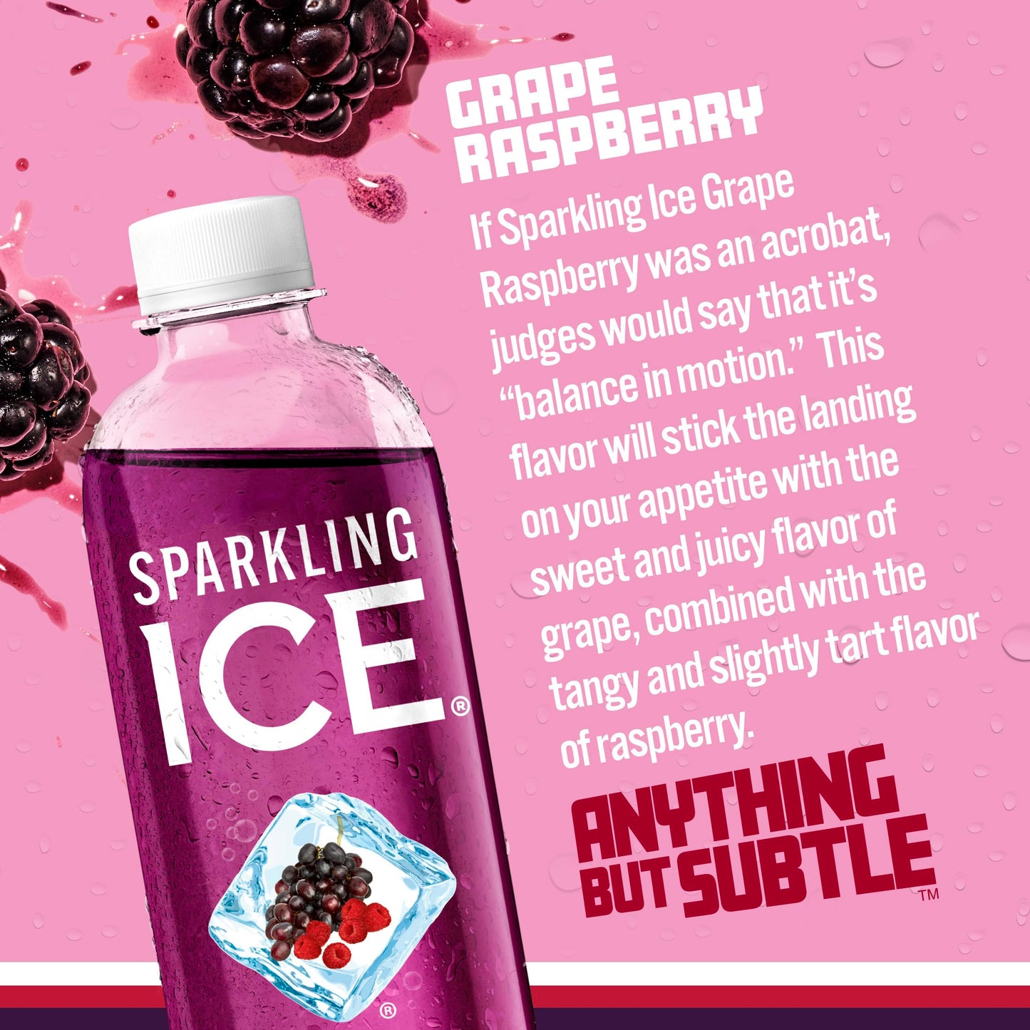 Sparkling Ice, eau pétillante à la cerise noire, eau aromatisée sans sucre, avec vitamines et antioxydants, boisson à faible teneur en calories, bouteilles de 17 fl oz (paquet de 12) 