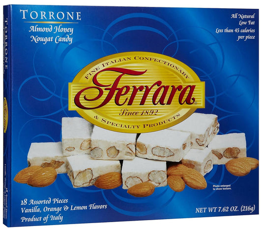 Ferrara Traditional Italian Torrone 7.62 oz (180g) 18 pieces