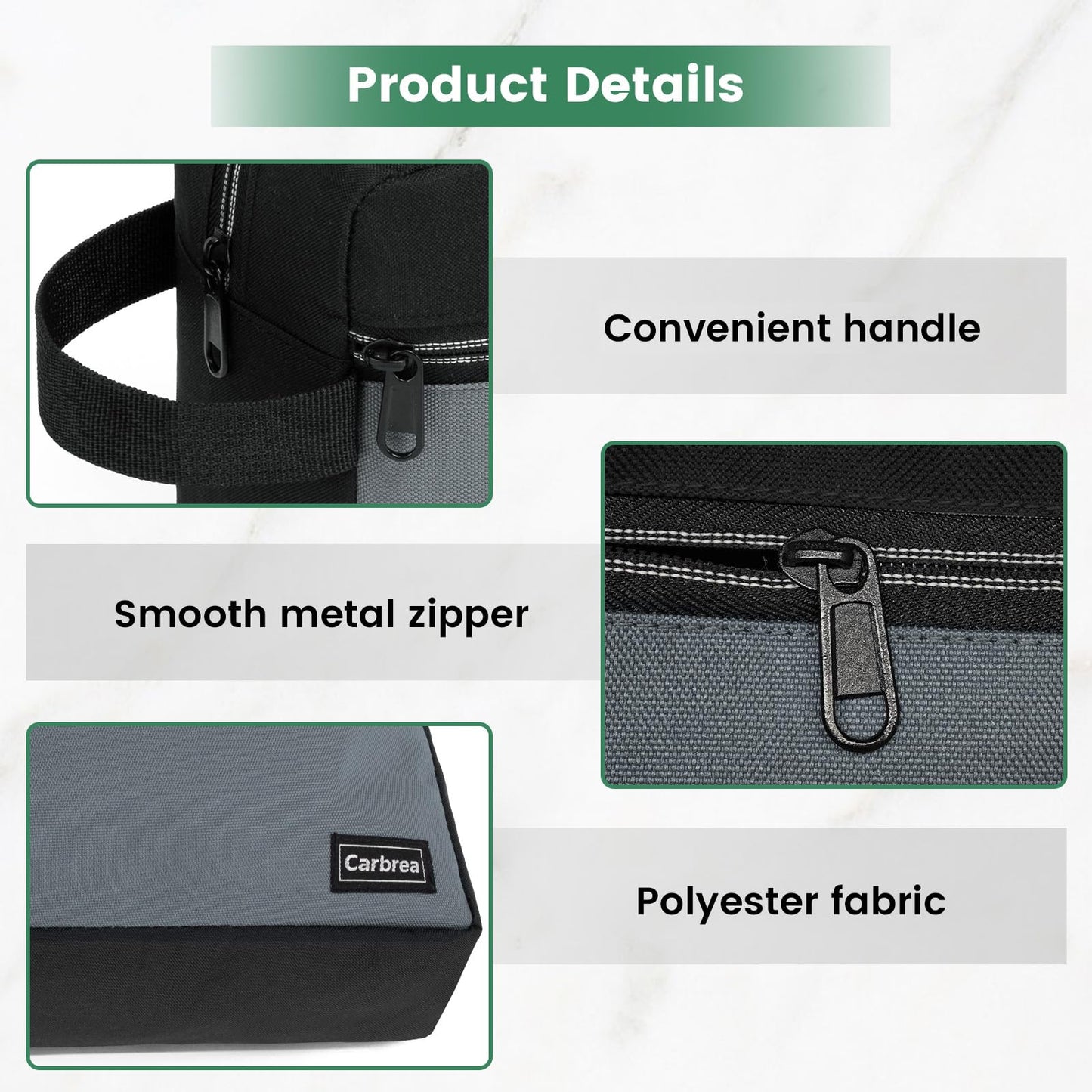 Travel Toiletry Bag - Small Toiletry Bag for Men Skincare Bag Doop Kit for Toiletries Accessories Gifts - Black