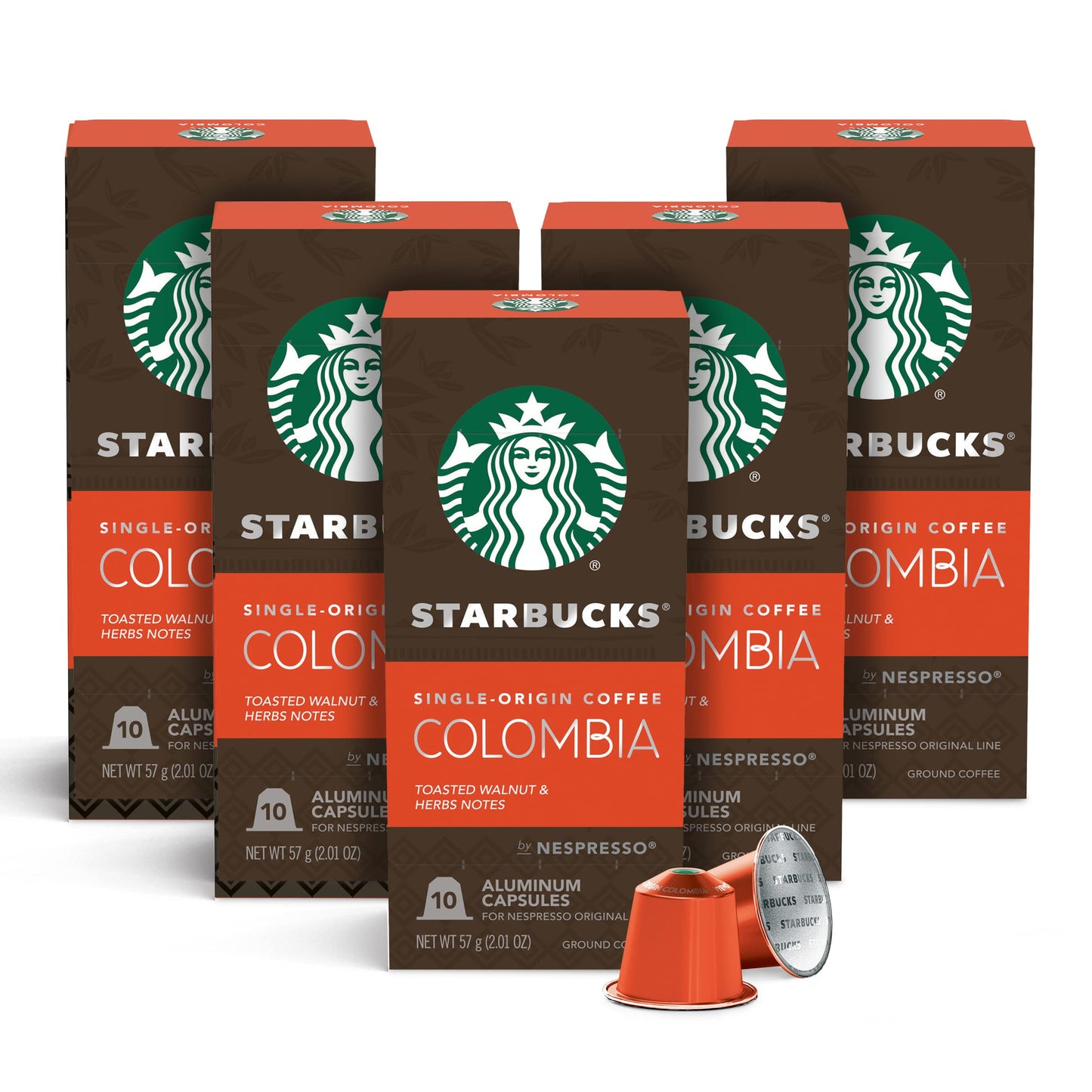 Starbucks by Nespresso Original Line Variety Pack Coffee, 50-count Espresso Pods