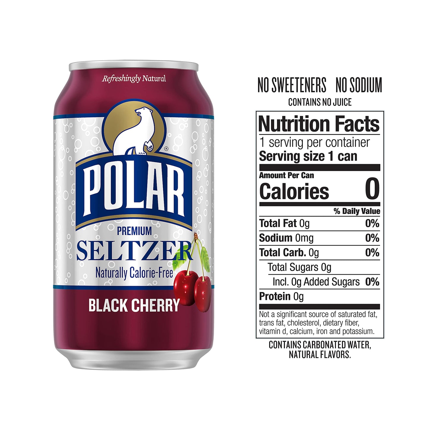 Polar Seltzer Water Original, 12 fl oz Dosen, 18er Packung 