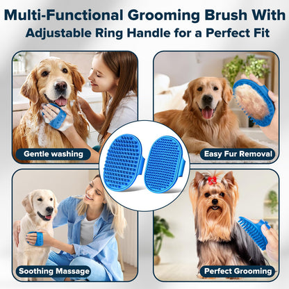 6PCS Pet Grooming Kit for Dogs,Cats and Horses | Dog Washing Gloves | Dog Bath Brush | Dog Bath Gloves | Dog Shampoo Brush | Pet Grooming Gloves | Dog Bath Supplies