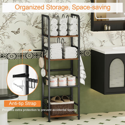 Freestanding Towel Rack – 3-Tier & 4-Tier Modern Metal Bathroom Storage