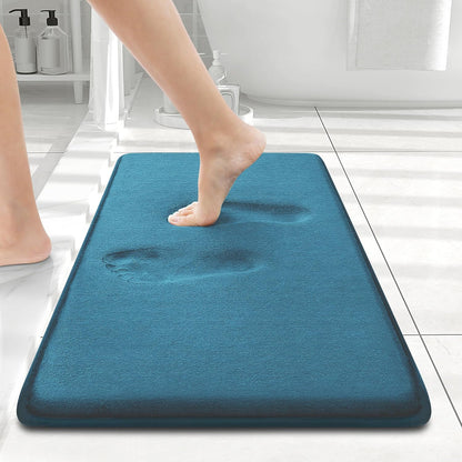 Smiry Memory Foam Bath Mat – Ultra Soft, Absorbent, Non-Slip Rug for Bathroom