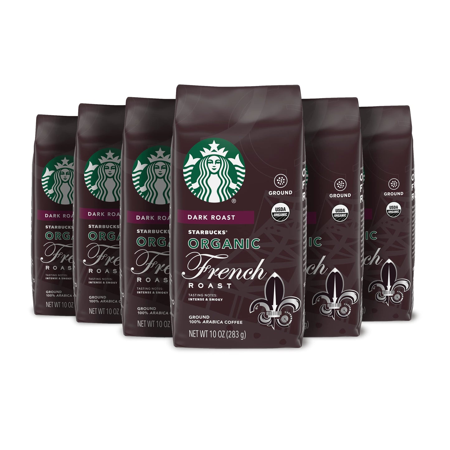 Starbucks Ground Coffee, Dark Roast Coffee, French Roast, 100% Arabica, 1 bag (28 oz)