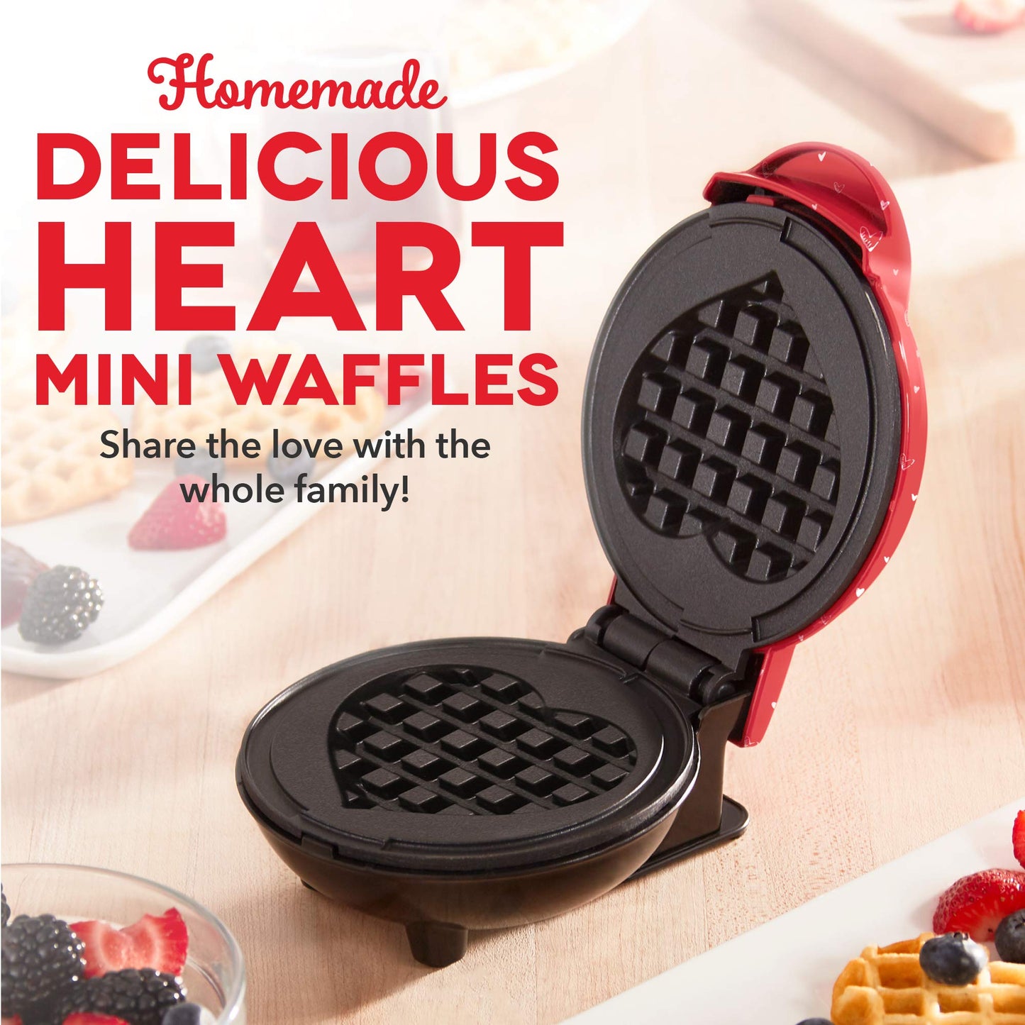 DASH Mini Maker for Individual Waffles, Hash Browns, Keto Chaffles with Easy to Clean, Non-Stick Surfaces, 4 Inch, White Pineapple