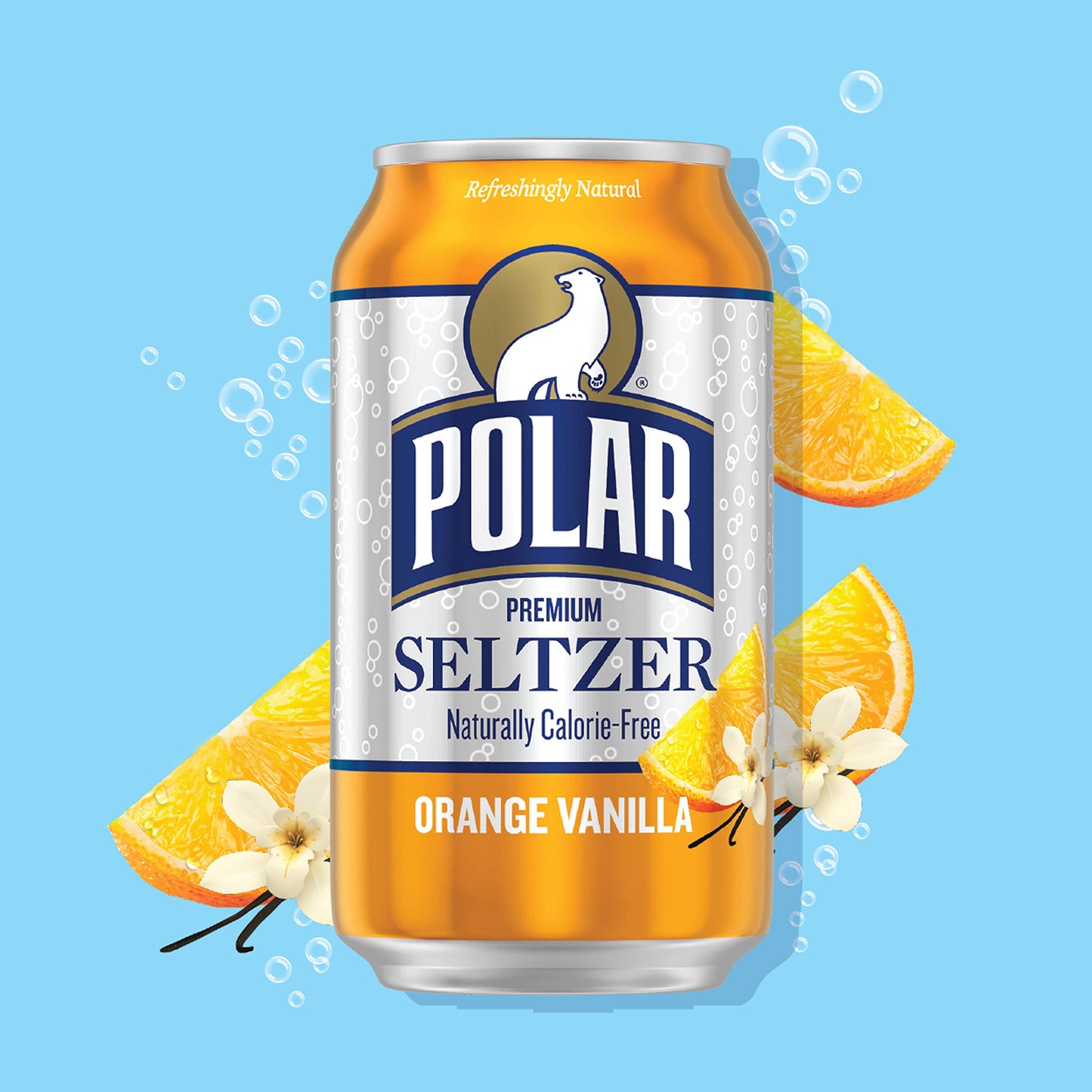 Polar Seltzer Water Original, 12 fl oz Dosen, 18er Packung 