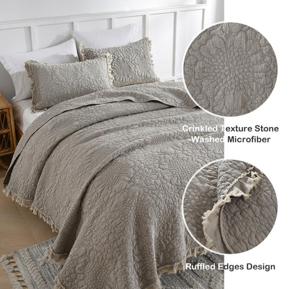 Multiple Colors & Sizes (Twin, Full/Queen, King) – Lightweight 3-Piece Microfiber Bedding