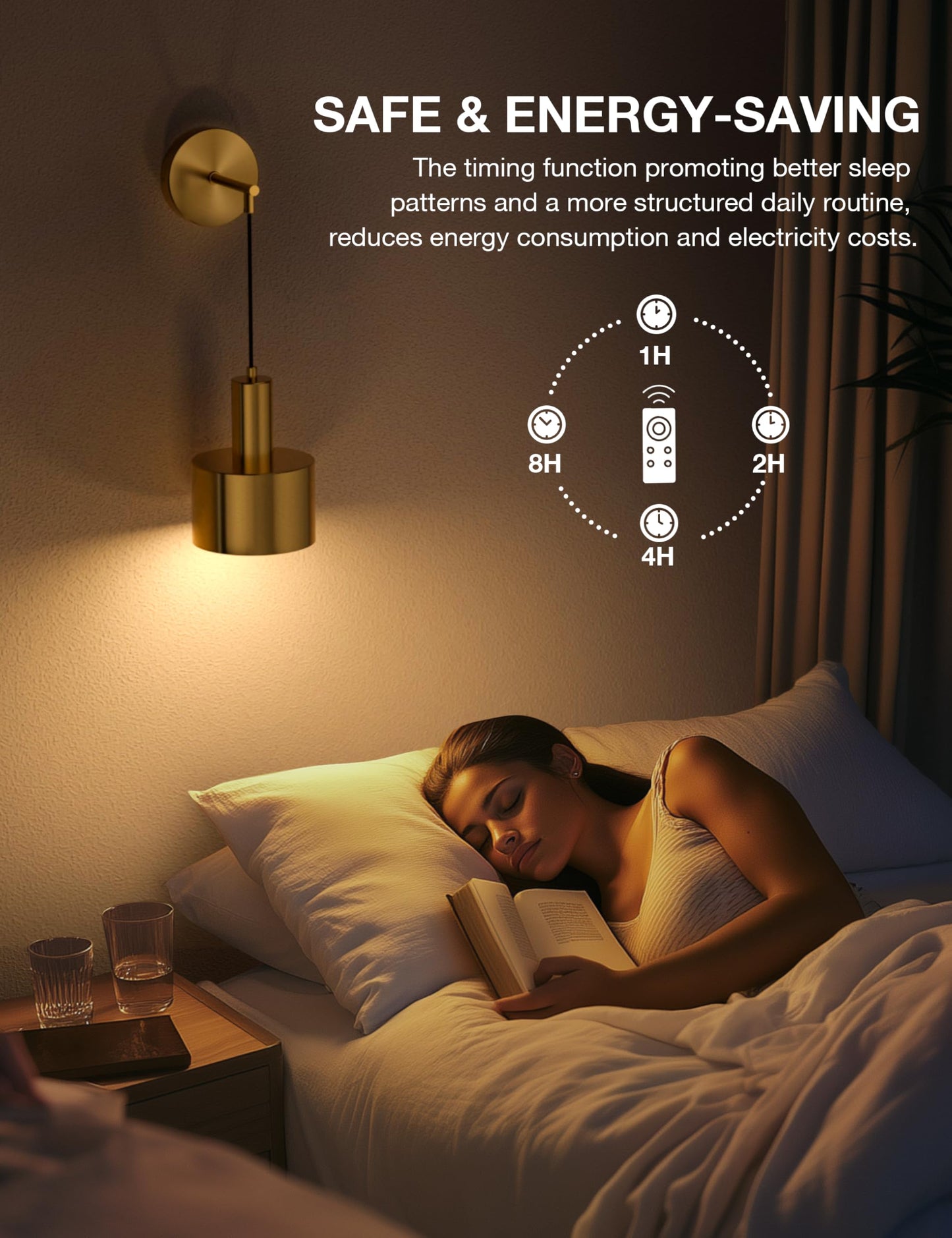 Rechargeable Battery Wall Sconce – 9-Color Dimmable Wireless Light