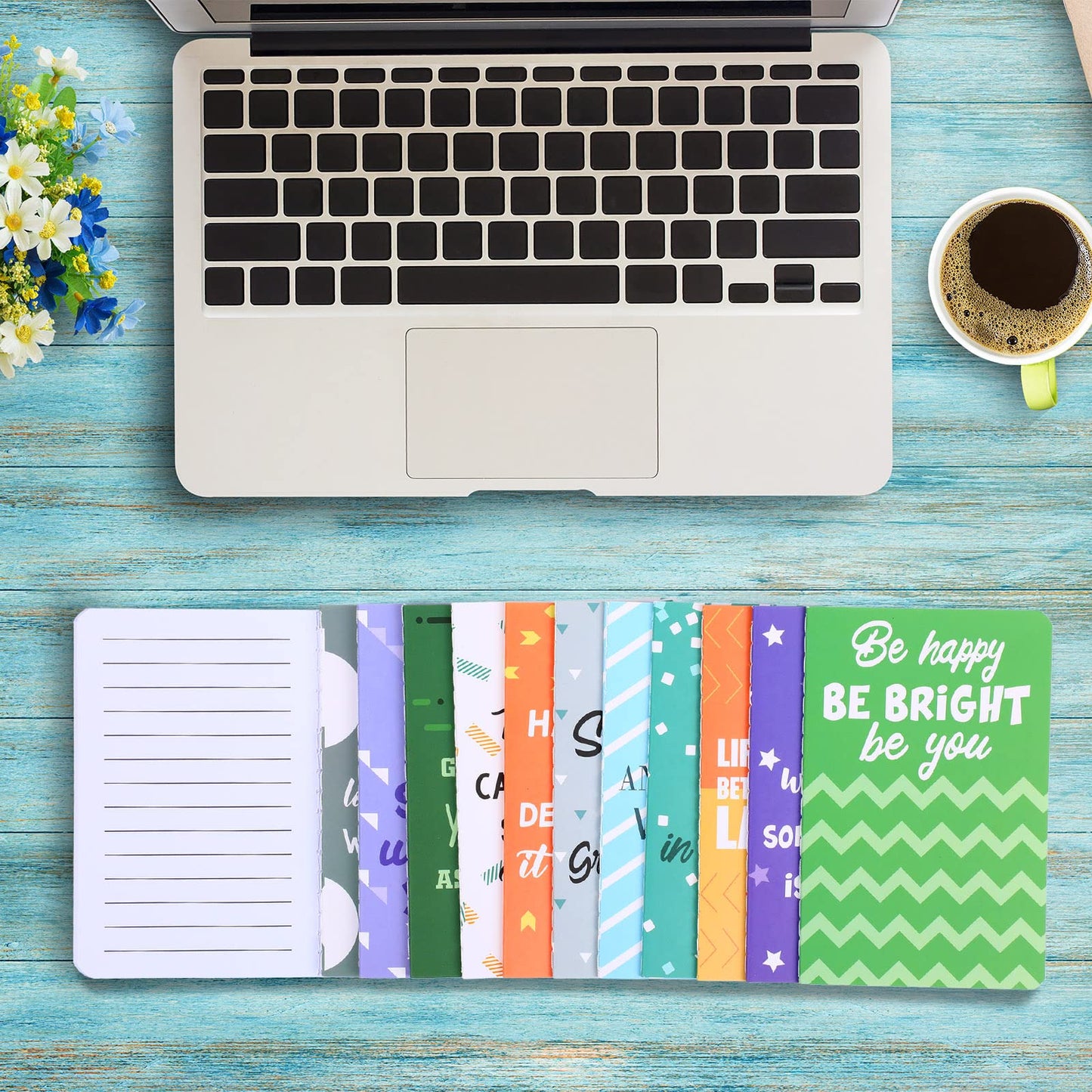 Zonon 24 Pcs Mini Colorful Notebooks Bulk Gifts, Funny Motivational Journals Notepads Inspirational Notepads Small Pocket Notebook Teacher Office Prizes Travel(Motivational Style)