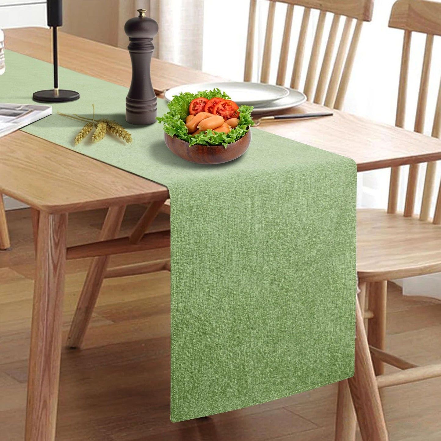 Wipeable Table Runner – Thick Farmhouse-Style Runner for Kitchen, Bedroom, Living Room, Indoor & Outdoor Use