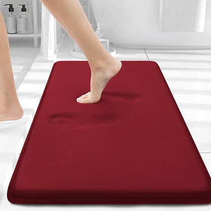 Smiry Memory Foam Bath Mat – Ultra Soft, Absorbent, Non-Slip Rug for Bathroom