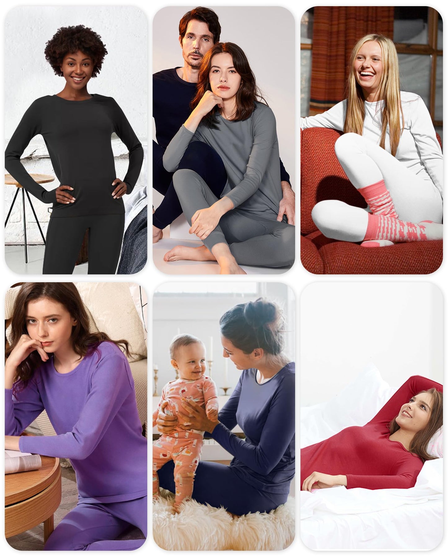 Sous-vêtements thermiques WEERTI pour femmes, caleçons longs avec doublure en polaire, couche de base pour femmes par temps froid, haut et bas 