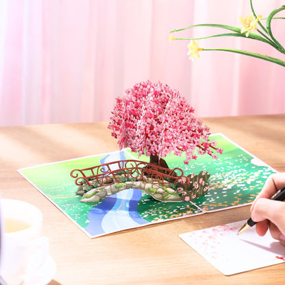 Pop Up Anniversary Card, 3D Cards 6x8 inch