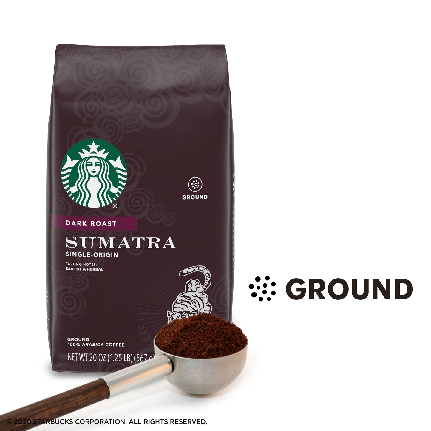 Starbucks Ground Coffee, Dark Roast Coffee, French Roast, 100% Arabica, 1 bag (28 oz)