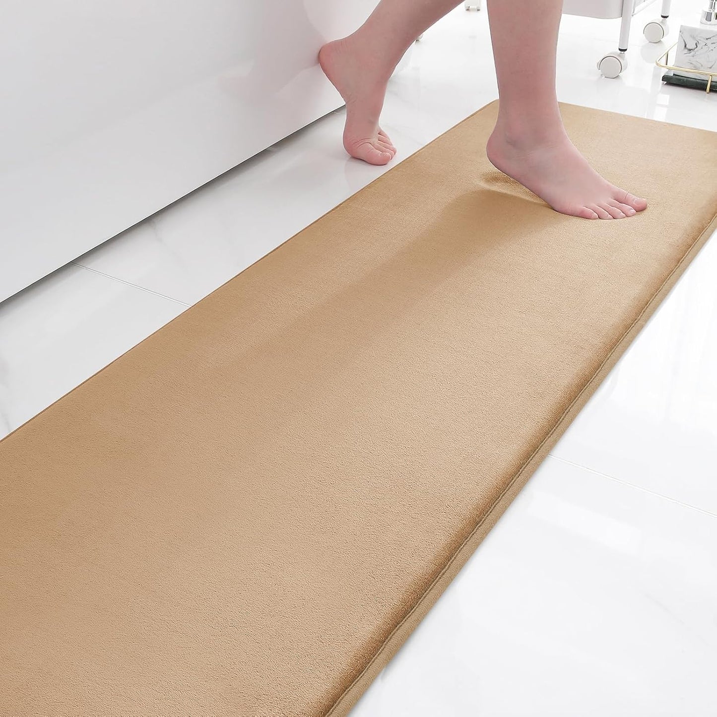 Smiry Memory Foam Bath Mat – Ultra Soft, Absorbent, Non-Slip Rug for Bathroom