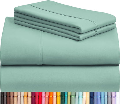 LClub Luxury 4-Piece Cooling Microfiber Sheet Set