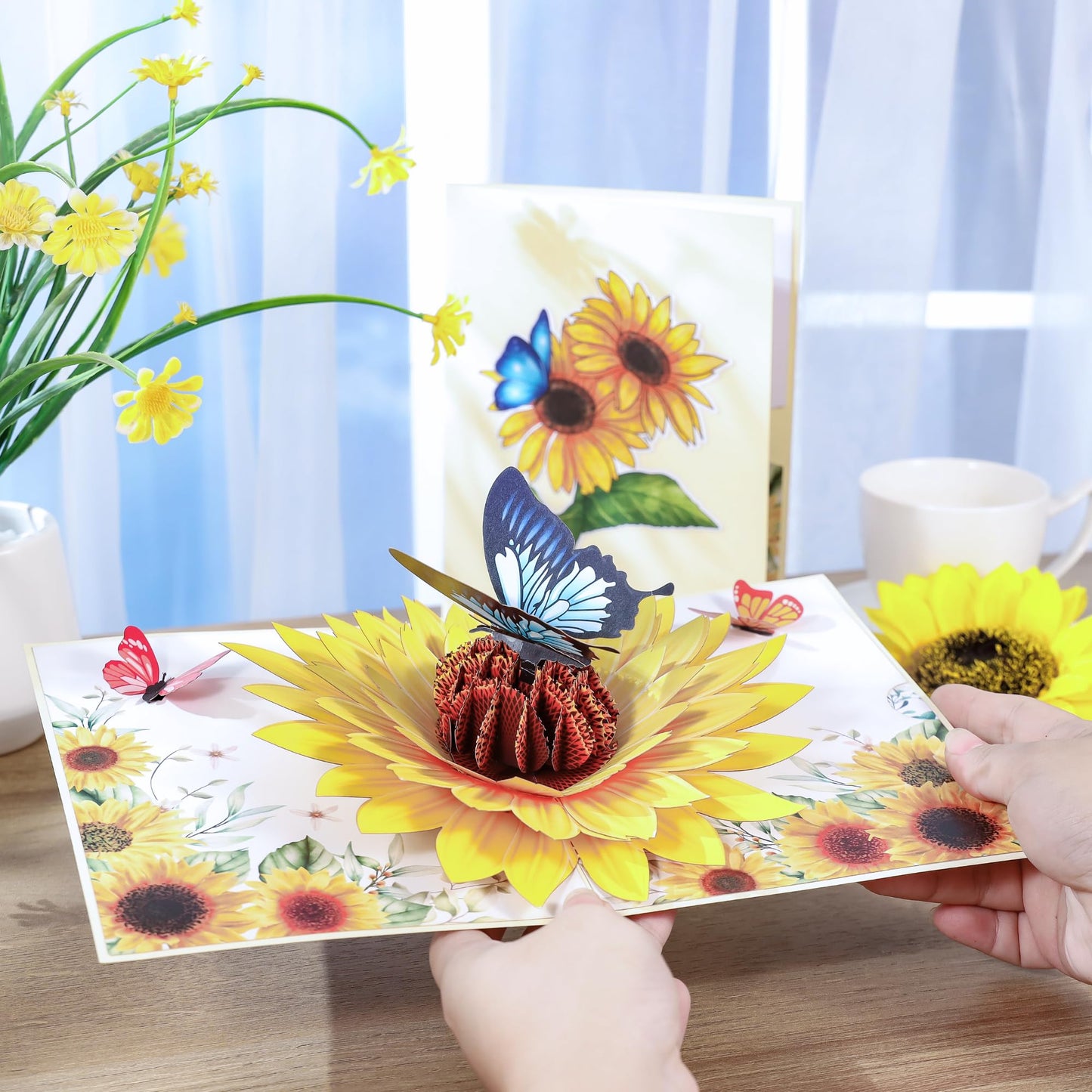 Pop Up Anniversary Card, 3D Cards 6x8 inch