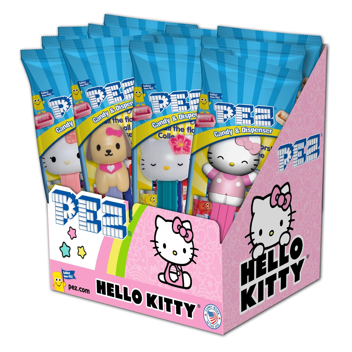 PEZ Hello Kitty, 0.58-Ounce Assorted Candy Dispensers (Pack of 12)