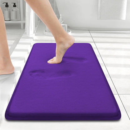 Smiry Memory Foam Bath Mat – Ultra Soft, Absorbent, Non-Slip Rug for Bathroom